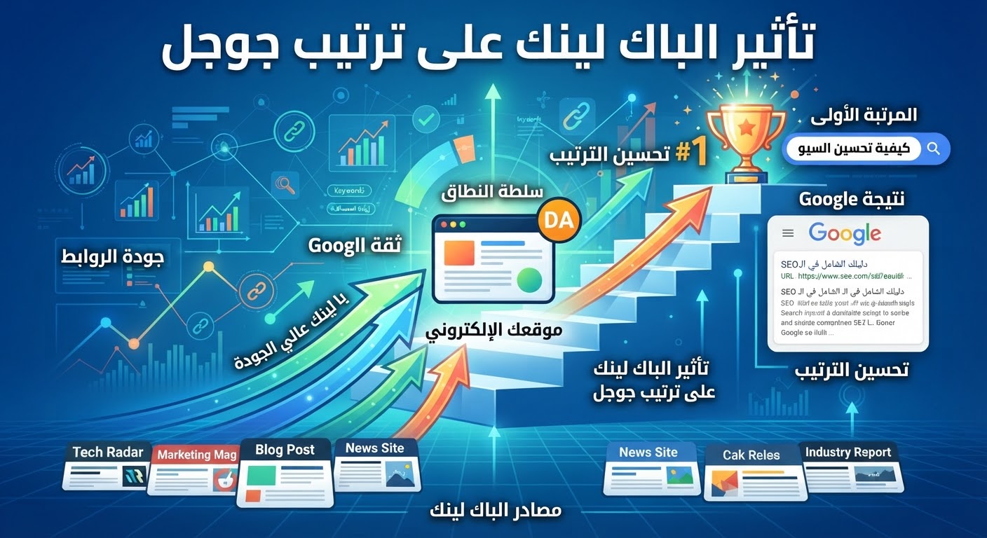 دليل شامل: تأثير الباك لينك على ترتيب جوجل